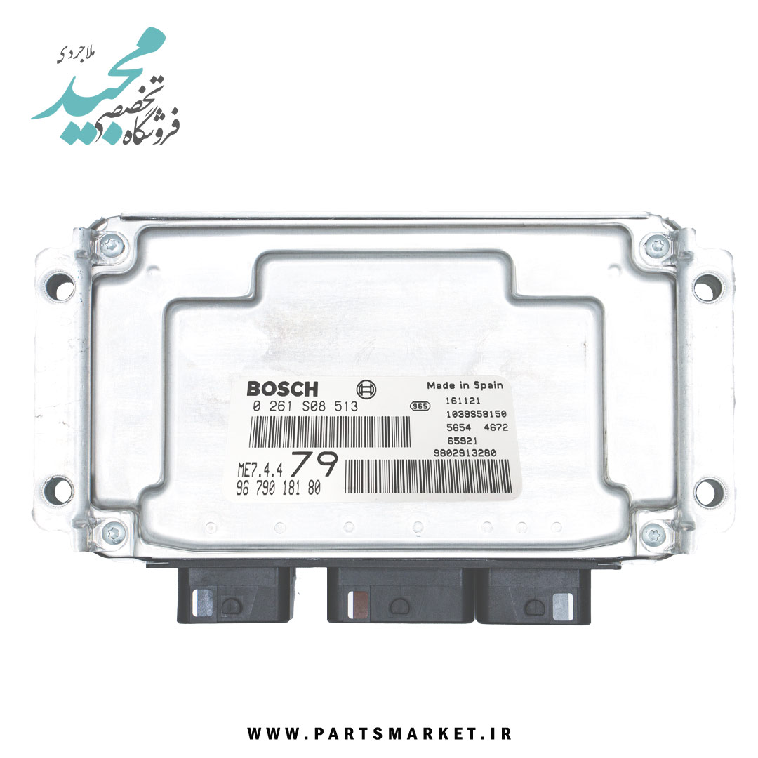کامپیوتر ECU موتور (79) ME7.4.4 پژو 405 پارس TU5 بدون ایموبلایزر، بوش