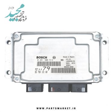 کامپیوتر ECU موتور (79) ME7.4.4 پژو 405 پارس TU5 بدون ایموبلایزر، بوش