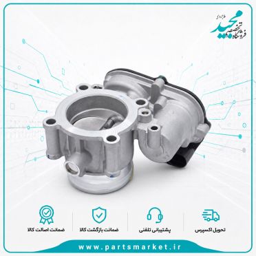 دریچه گاز برقی TU5 چهار پیچ مدل Continental پژو 206 و 207